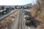 NS 875 leads 13R out of Enola Yard